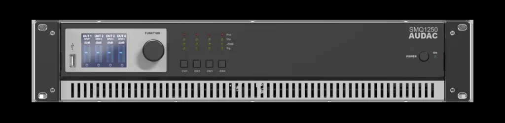 AUDAC - SMQ1250 - WaveDynamics quad-channel power amplifier 4 x 1250W