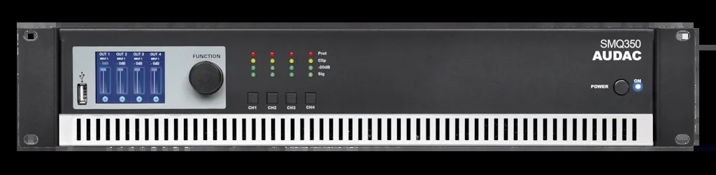 AUDAC SMQ350 — 4-Channel Power Amplifier 4×350W