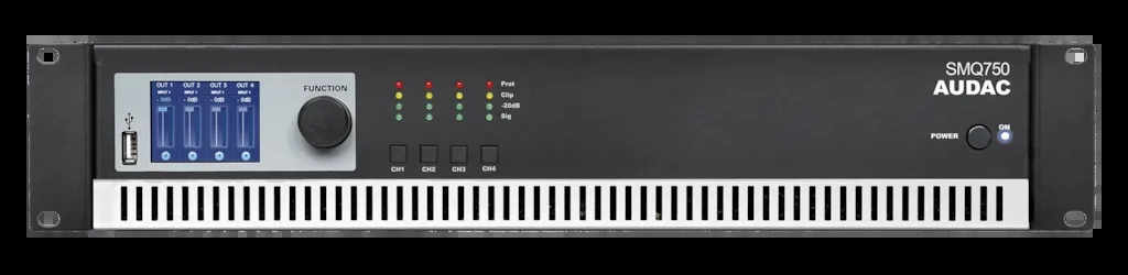 AUDAC SMQ750 — 4-Channel Power Amplifier 4×750W