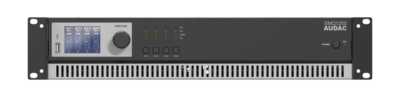 AUDAC - SMQ1250 - WaveDynamics quad-channel power amplifier 4 x 1250W